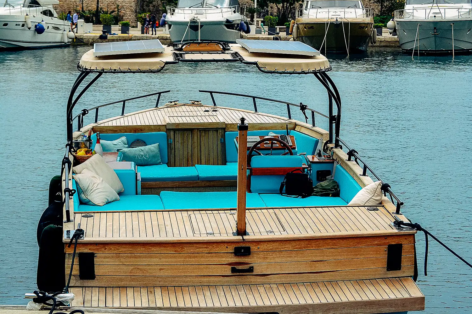 Open aft deck view of Cordelia